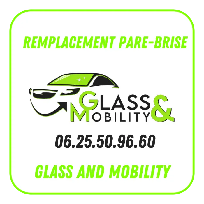 Logo de Glass and Mobility, spécialiste du remplacement de pare-brise l'arbresle avec numéro de contact