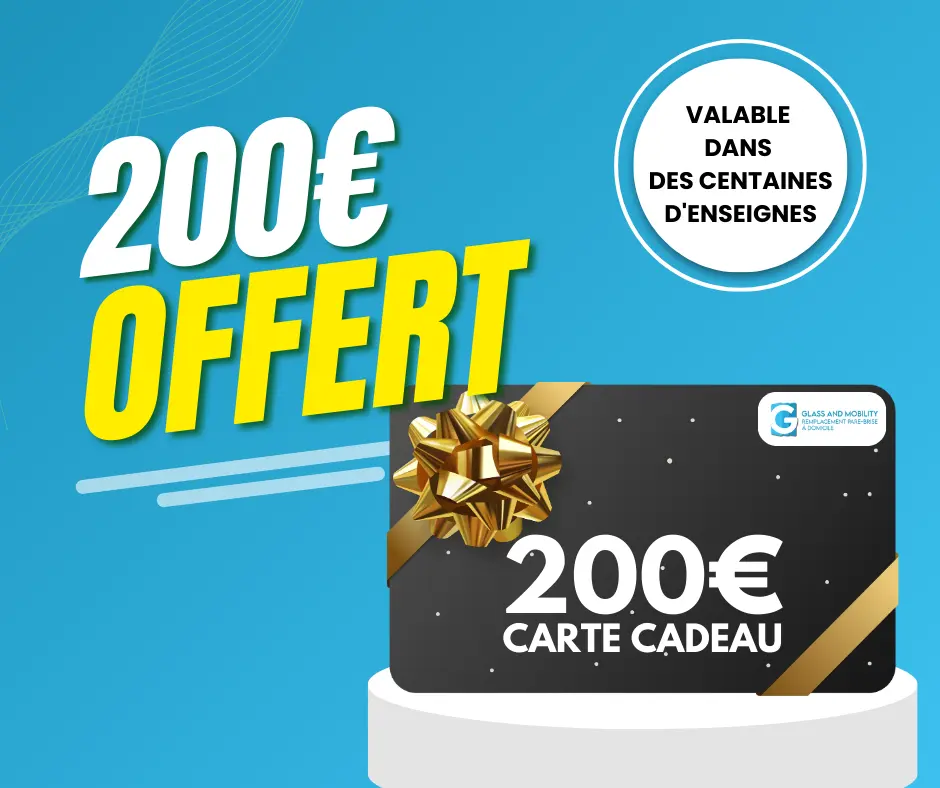 Offre 200 euros offerts pare-brise